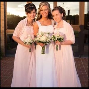 Long bridesmaid dress sweetheart neckline